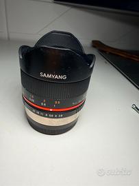 Samyang 8 mm f2.8 fisheye  per fujifilm