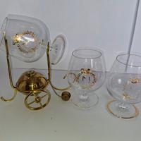 
Lotto bicchieri e scalda brandy e cognac