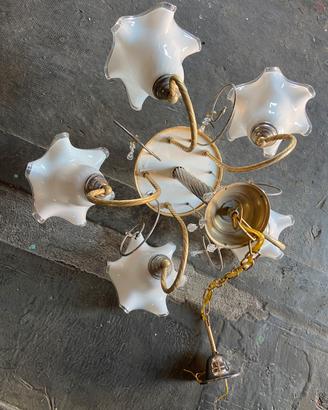 Lotto di 3 Lampadari anni ‘50 perfetti