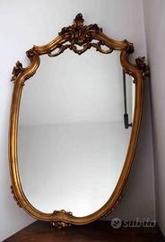 SPECCHIO DA PARETE CORNICE DORATA - CM. 100 X 70