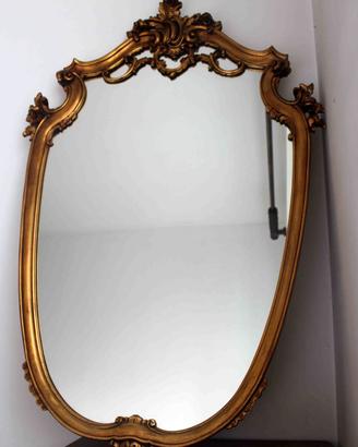 SPECCHIO DA PARETE CORNICE DORATA - CM. 100 X 70