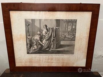 Stampa raffigurante scena di vita Roma antica