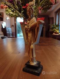 Statua geisha giapponese Resina  Avoriolina