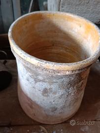 Grande contenitore in terracotta di fine ottocento