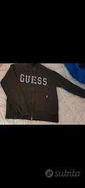 Felpa Guess uomo con zip, Tg M