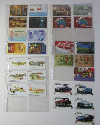 schede telefoniche straniere da collezione 23+5