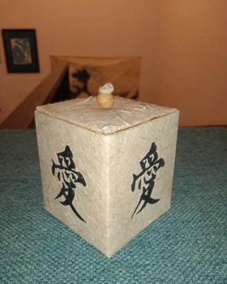 portagioie in carta di riso giapponese "amore"