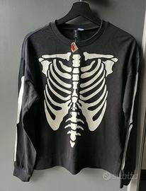 Felpa con Scheletro H&M Divided - NUOVA
