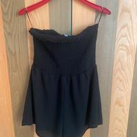 Abitino nero senza spalline - bershka