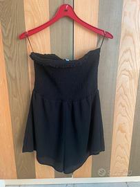 Abitino nero senza spalline - bershka