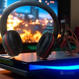 Cuffie gaming con microfono pieghevole 