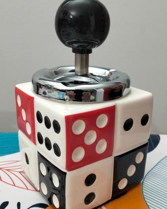 Dado portacenere  ceramica 