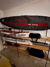 Tavola Windsurf + vele + alberi + boma