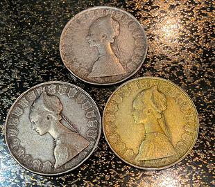 Monete 500 lire tre caravelle