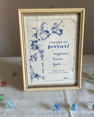 I burattini dei Ferrari Pubblicità auguri 1968