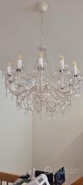 lampadario con strass in resina 