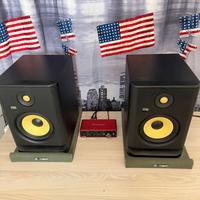 2x KRK Rokit RP7 G4 + Focusrite Scarlett