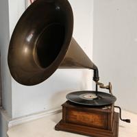 ENORME GRAMMOFONO ANTICO FUNZIONANTE 