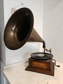 ENORME GRAMMOFONO ANTICO FUNZIONANTE 