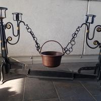 Alare completo di paiolo