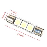 LED LAMPADINA TIPO FUSIBILE 28MM 3 LED