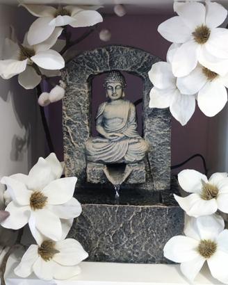 Fontanella Zen con Buddha in Resina - relax 