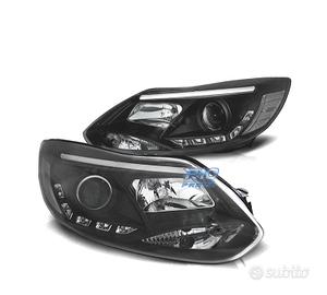 FARI FORD FOCUS 11-14 TUBO LUCE LED FONDO NERO