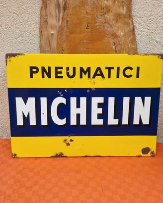 Insegna Tabella Smaltata Pneumatici Michelin