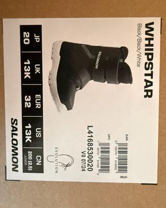 Scarponi snowboard bimbo salomon whipstar  32