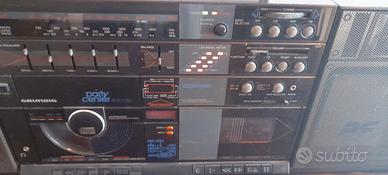 Stereo portatile Grundig anni 80 con 2 casse