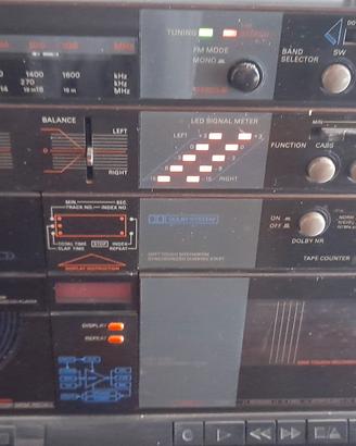 Stereo portatile Grundig anni 80 con 2 casse