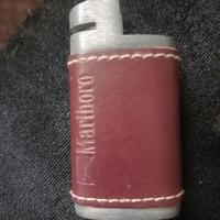 Porta accendino Vintage raro in pelle Marlboro