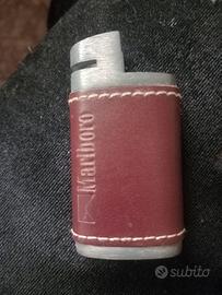 Porta accendino Vintage raro in pelle Marlboro