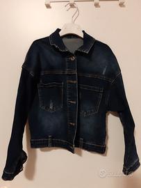 Giubbotto jeans bambina denim taglia 10 anni