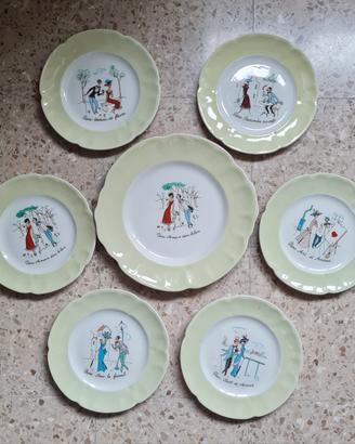 Set piatti da collezione vintage