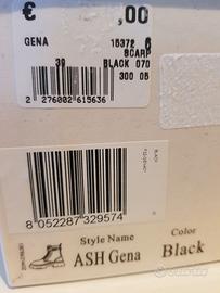 Stivaletti da donna neri  ditta ASH mod Gena