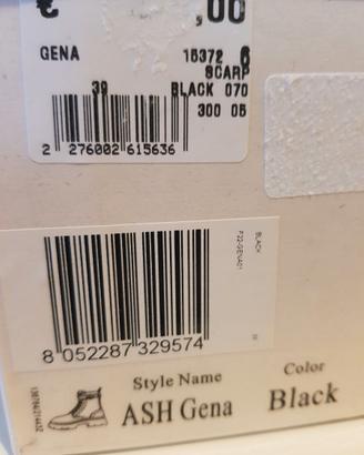 Stivaletti da donna neri  ditta ASH mod Gena