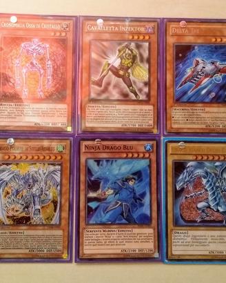 10 carte yu-gi-oh rare e prime edizioni