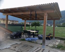 Gazebo di legno