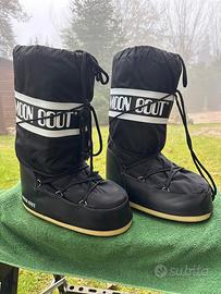 MOON BOOT ICON UNISEX - CON I LACCI - BLACK