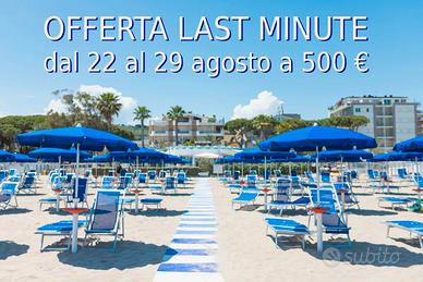 LAST MINUTE 29/8 - 1/9 con servizio spiaggia