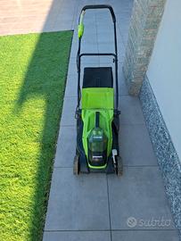 tagliaerba a batteria greenworks 40v 4ah no spediz