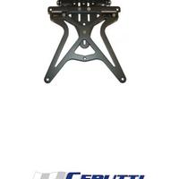 PORTA TARGA UNIVERSALE REGOLABILE ONE NERO