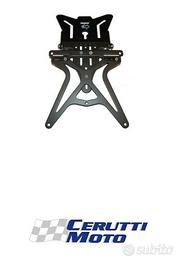 PORTA TARGA UNIVERSALE REGOLABILE ONE NERO