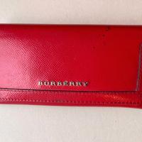 portafoglio Burberry rosso ciliegia
