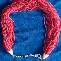 collana a torchon in corallo