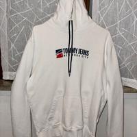 Tommy jeans felpa bianca L