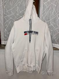 Tommy jeans felpa bianca L