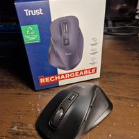 Mouse Trust wireless ricaricabile ergonomico
