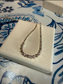 Bracciale con cristalli bianchi